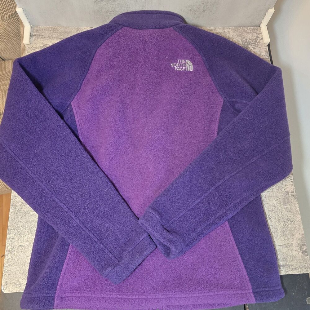 Womens Small Two Toned Purple The North Face Full Zip Fleece Jacket C2 Good Con - Picture 5 of 7